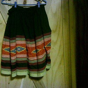 Vintage Seminole Indian Skirt,Adjustable waist